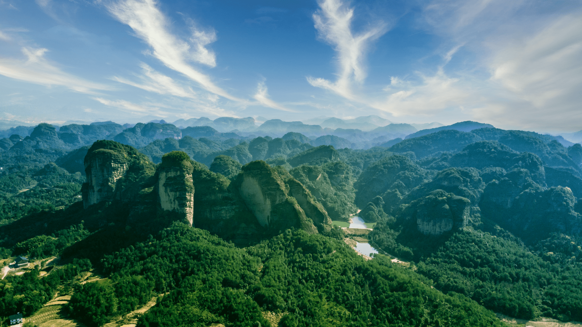 Mount Longhu's peaks symbolize balance and the interplay of yin and yang in Daoism